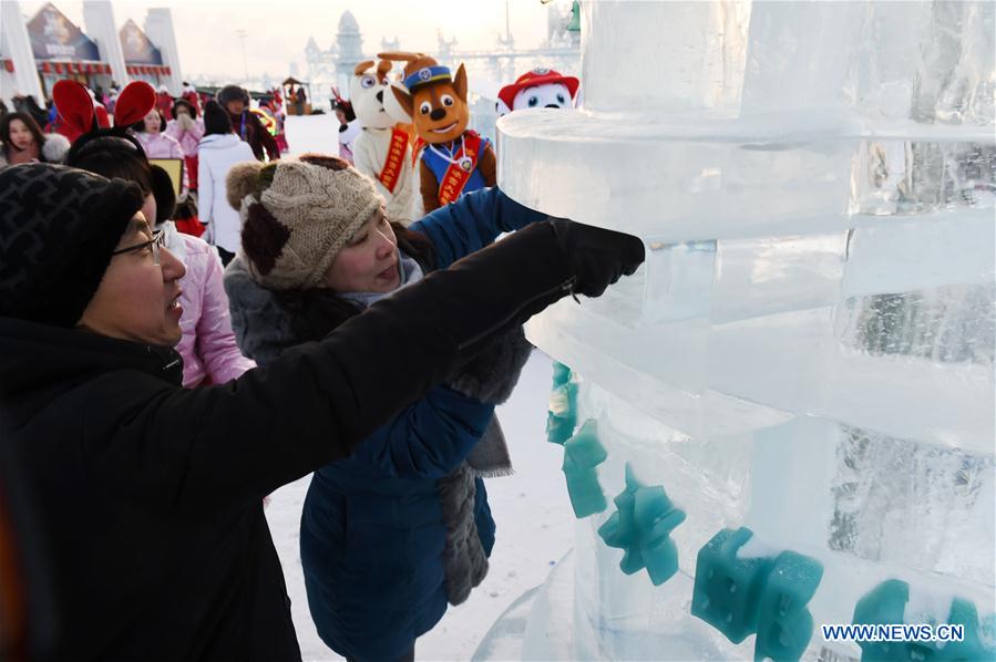 CHINA-HEILONGJIANG-HARBIN ICE-SNOW WORLD-ICE MAILBOX (CN)