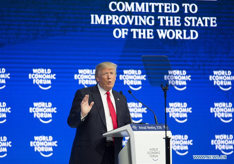 SWITZERLAND-DAVOS-WEF ANNUAL MEETING-US-TRUMP