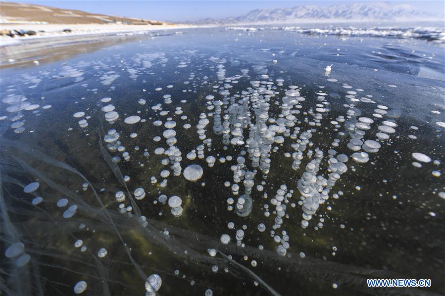 CHINA-XINJIANG-SAYRAM LAKE-WINTER SCENERY (CN)