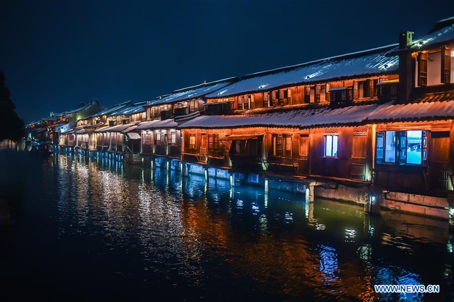 CHINA-ZHEJIANG-WUZHEN-SNOW (CN)