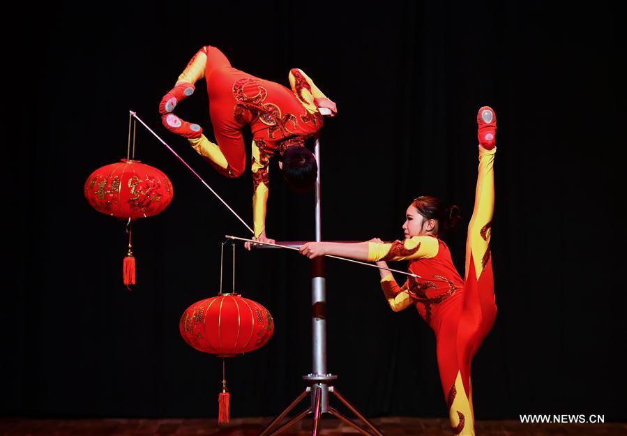 QATAR-DOHA-CHINESE WUHAN ACROBATIC TROUPE-PERFORMANCE