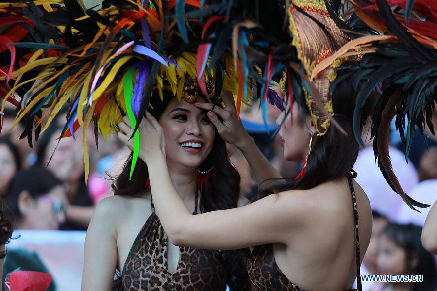 PHILIPPINES-QUEZON CITY-BINIBINING PILIPINAS 2018-PARADE OF BEAUTIES