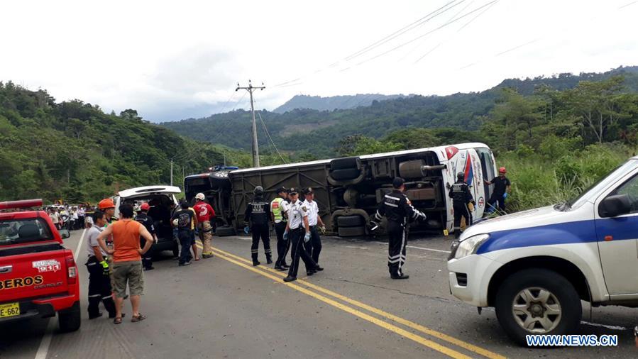 ECUADOR-MANABI-BUS ACCIDENT