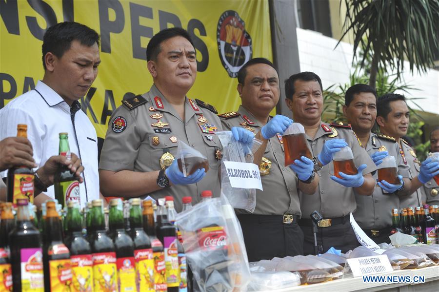 INDONESIA-JAKARTA-HOME-BREWED LIQUOR-PRESS CONFERENCE