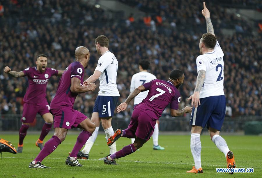 (SP)BRITAIN-LONDON-SOCCER-PREMIER LEAGUE-HOTSPUR VS MAN CITY