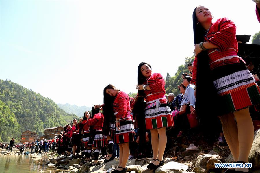 #CHINA-GUANGXI-SANYUESAN FESTIVAL-LONG HAIR (CN)