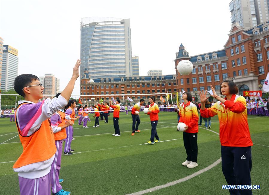 #CHINA-TIANJIN-VOLLEYBALL TEAM-SPIRIT (CN)