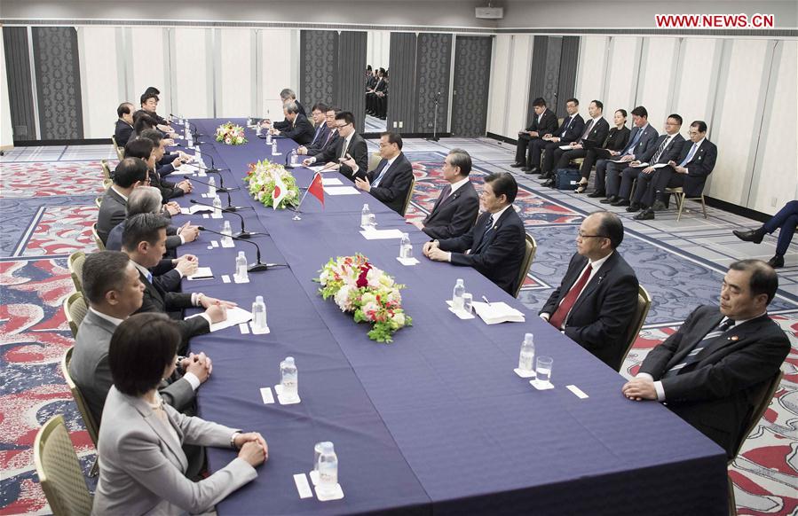 JAPAN-TOKYO-CHINA-LI KEQIANG-POLITICAL PARTIES-MEETING