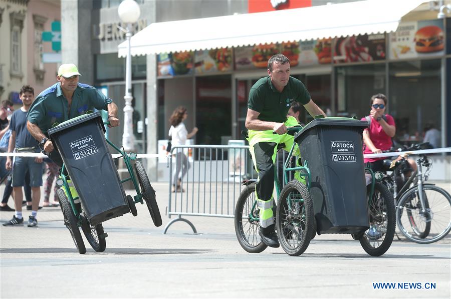 CROATIA-ZAGREB-SANITATION WORKER-RACE