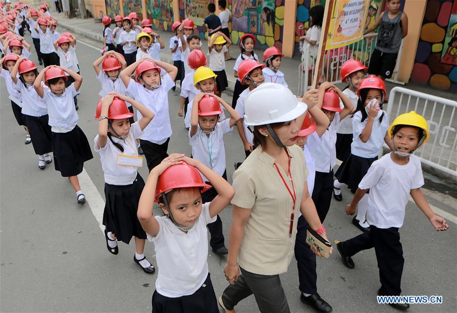 PHILIPPINES-RIZAL-EARTHQUAKE-DRILL