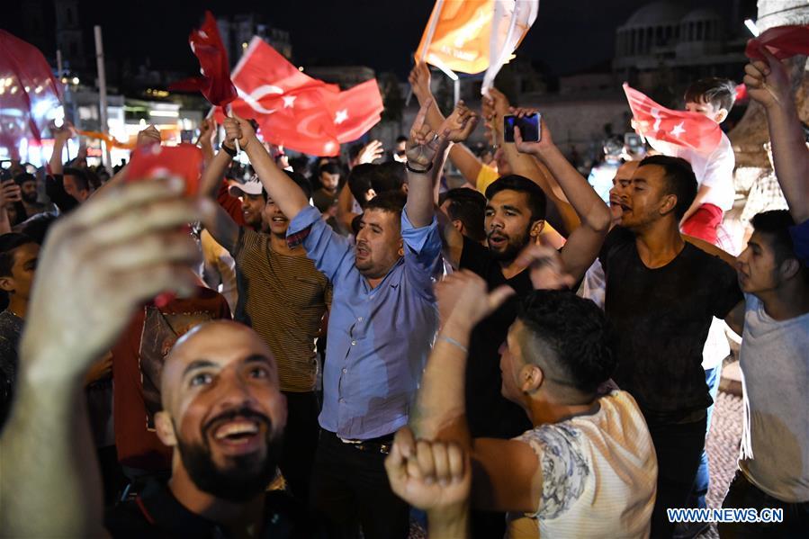 TURKEY-ISTANBUL-ELECTION-ERDOGAN'S SUPPORTERS-CELEBRATION