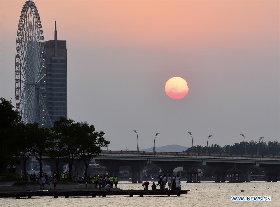 #CHINA-JIANGSU-PARTIAL SOLAR ECLIPSE (CN)