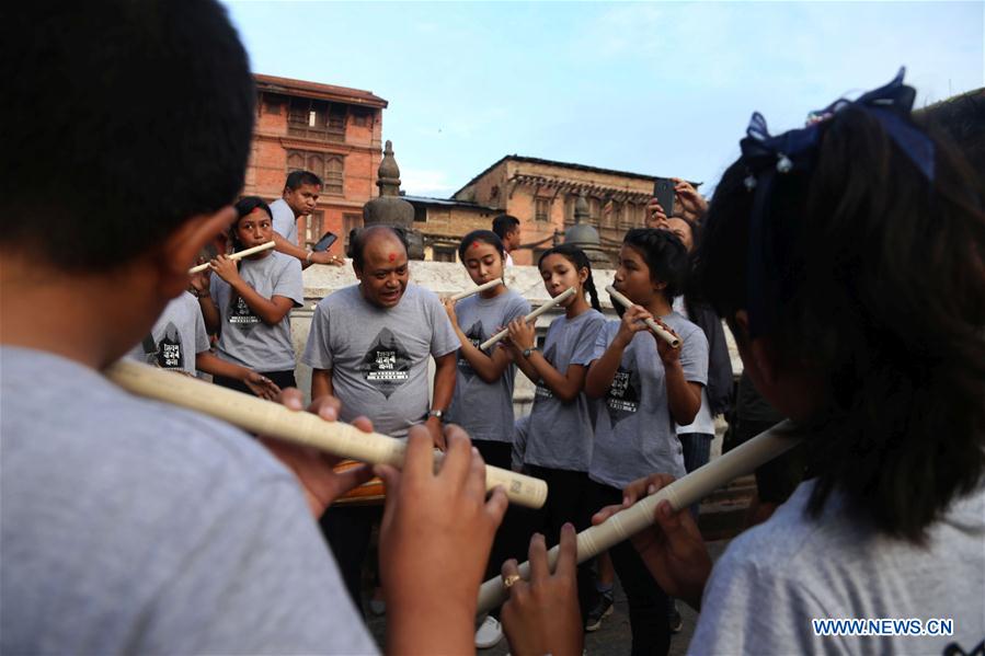 NEPAL-KATHMANDU-CULTURE-GUNLA FESTIVAL