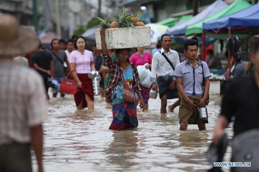 MYANMAR-YANGON-HIGH TIDE-FLOOD