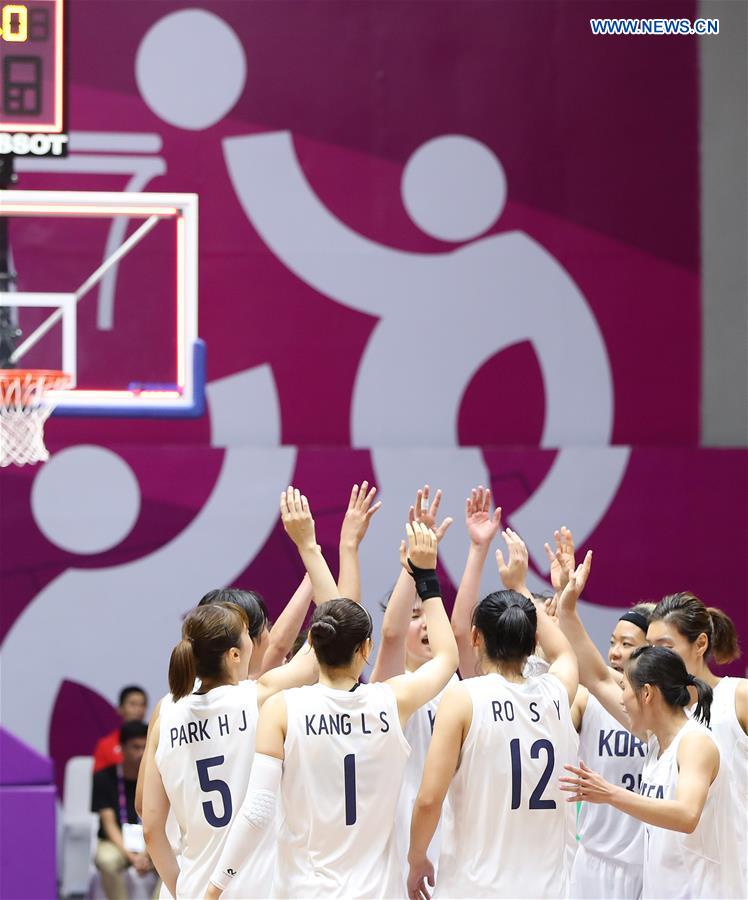 (SP)INDONESIA-JAKARTA-ASIAN GAMES-WOMEN'S BASKETBALL