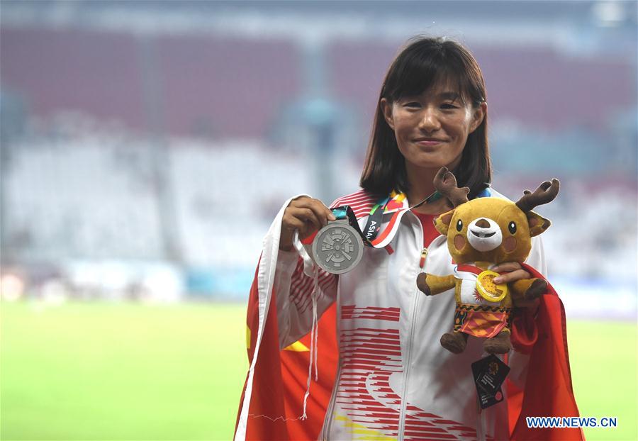 (SP)INDONESIA-JAKARTA-ASIAN GAMES-ATHLETICS-WOMEN'S 20KM WALK