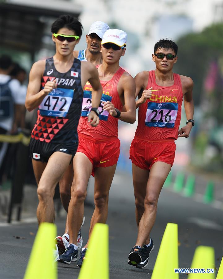 (SP)INDONESIA-JAKARTA-ASIAN GAMES-ATHLETICS-RACE WALK