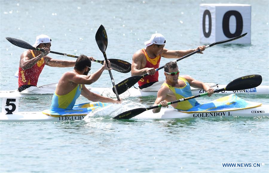 (SP)INDONESIA-PALEMBANG-ASIAN GAMES-MEN'S KAYAK DOUBLE (K2) 1000M