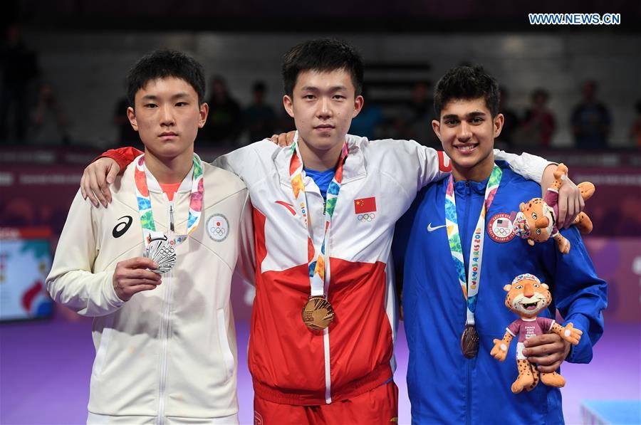 (SP)ARGENTINA-BUENOS AIRES-SUMMER YOUTH OLYMPIC GAMES-TABEL TENNIS