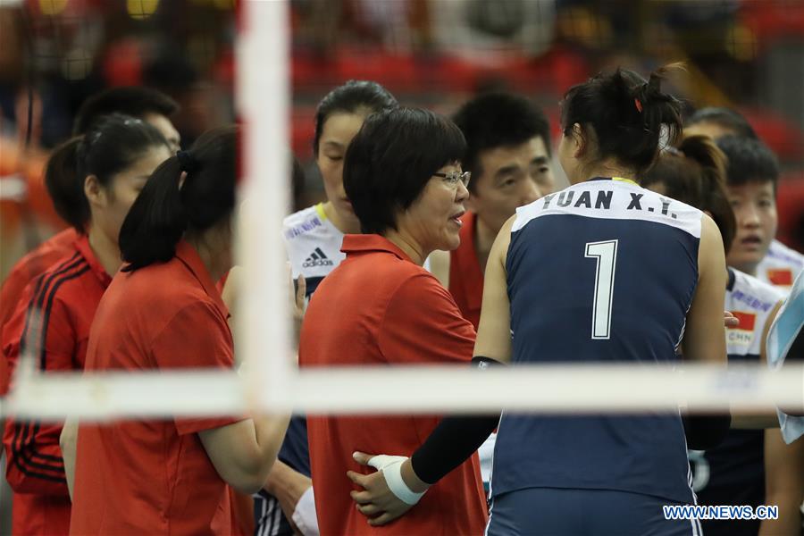 (SP)JAPAN-NAGOYA-VOLLEYBALL-WOMEN'S WORLD CHAMPIONSHIP-CHN VS USA