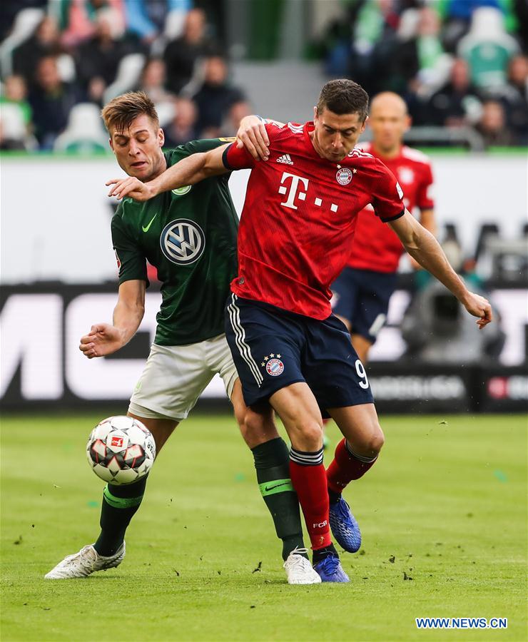 (SP)GERMANY-WOLFSBURG-SOCCER-BUNDESLIGA-WOLFSBURG VS BAYERN MUNICH