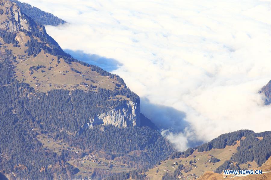 SWITZERLAND-JUNGFRAUJOCH-SEA OF CLOUDS