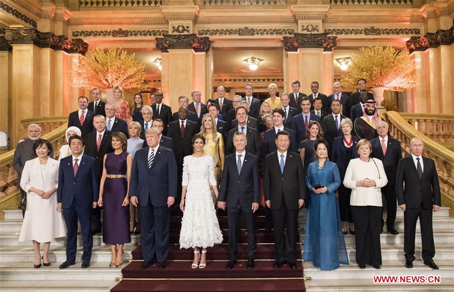 ARGENTINA-BUENOS AIRES-XI JINPING-PENG LIYUAN-GROUP PHOTO