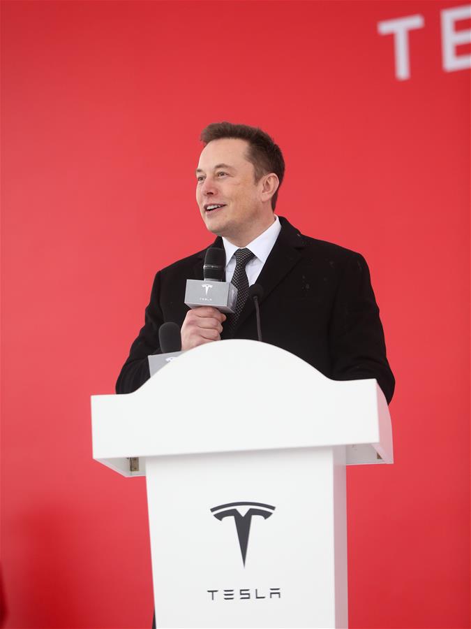 CHINA-SHANGHAI-TESLA-GIGAFACTORY-GROUNDBREAKING CEREMONY (CN)