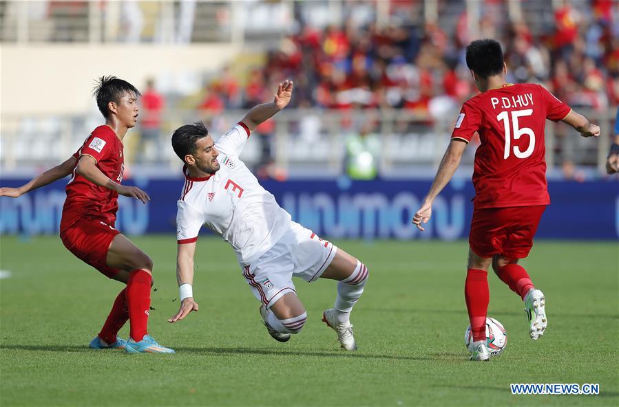 (SP)UAE-ABU DHABI-SOCCER-AFC ASIAN CUP 2019-GROUP D-VIETNAM VS IRAN