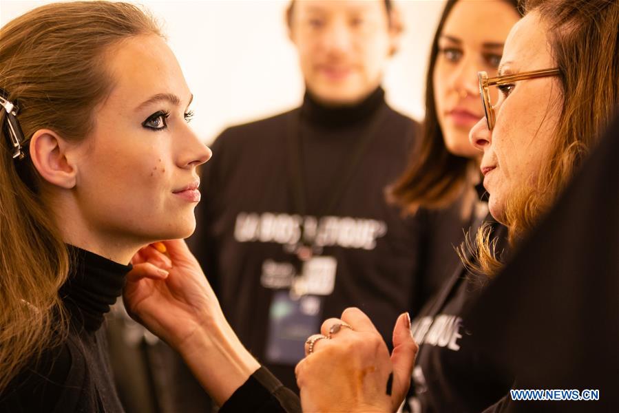 GERMANY-BERLIN-FASHION WEEK-BOGNER-BACKSTAGE