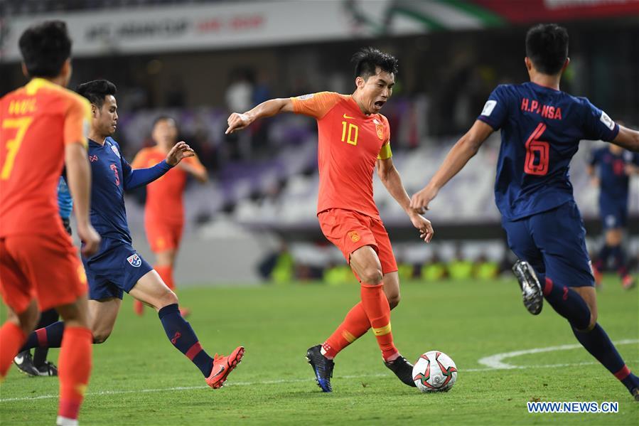 (SP)UAE-AL AIN-SOCCER-AFC ASIAN CUP 2019-CHN VS THA