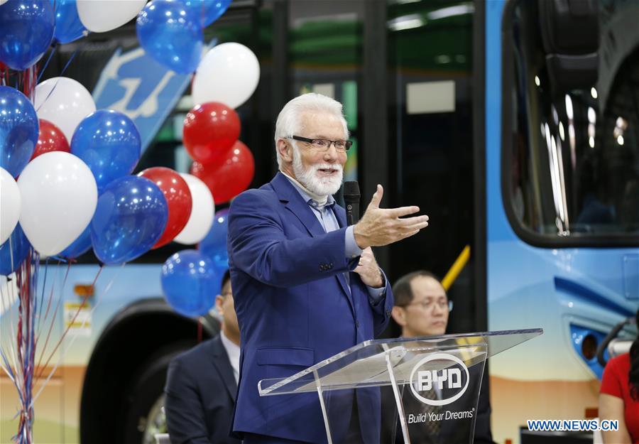 U.S.-LOS ANGELES-LANCASTER-BYD-E-BUS-MILESTONE