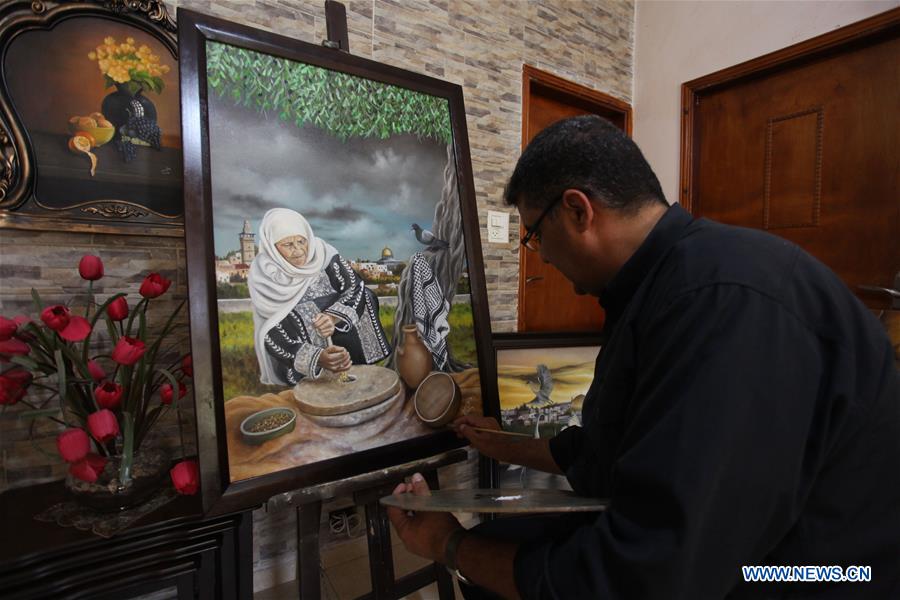 MIDEAST-RAMALLAH-ART