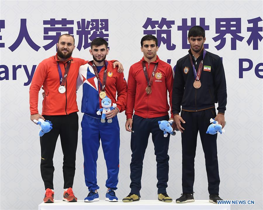 (SP)CHINA-WUHAN-7TH MILITARY WORLD GAMES-WRESTLING