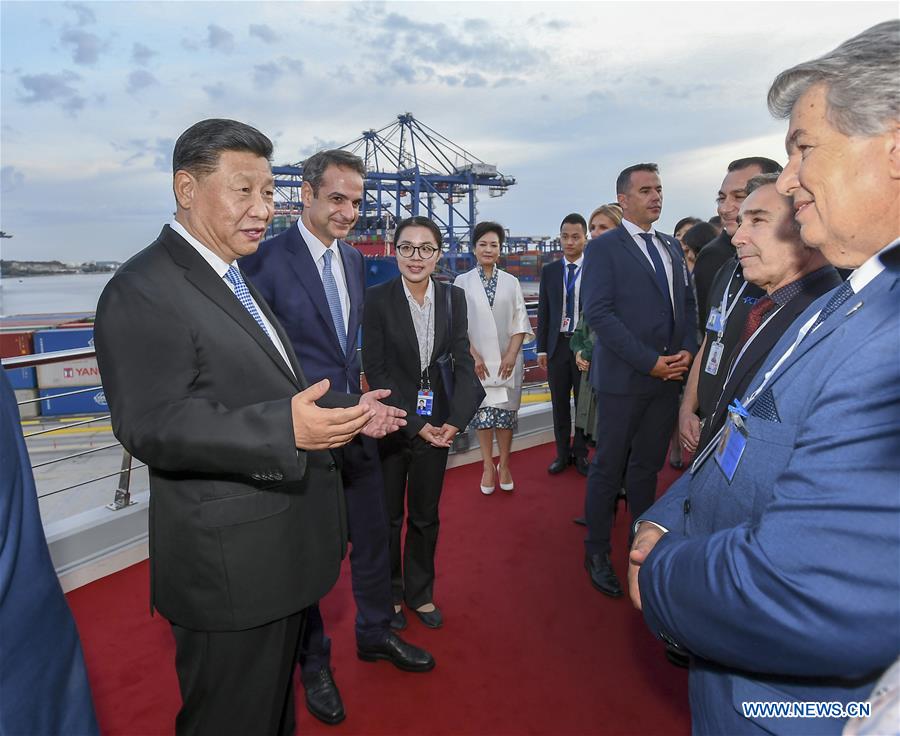 GREECE-CHINESE PRESIDENT-PIRAEUS PORT-VISIT