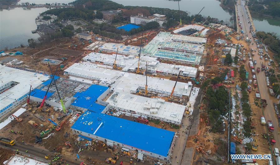 (SPOT NEWS)CHINA-WUHAN-HUOSHENSHAN HOSPITAL-CONSTRUCTION (CN)