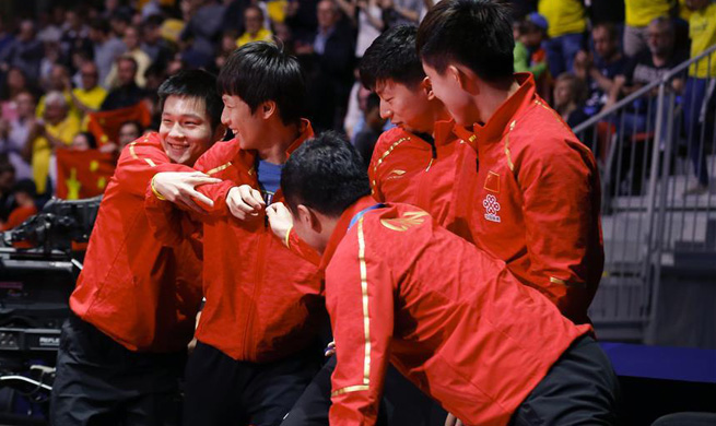 China advances into final to play either Germany or South Korea at table tennis team worlds