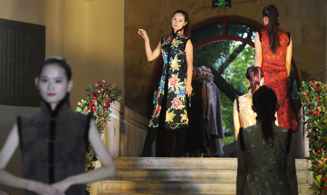 Traditional handmade cheongsam show held in Suzhou, E China