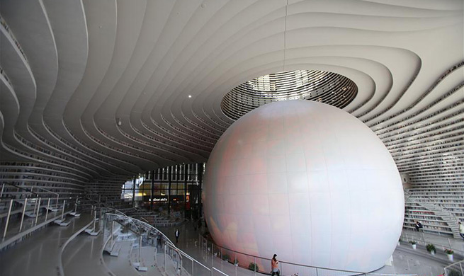 In pics: Tianjin Binhai New Area Library in N China