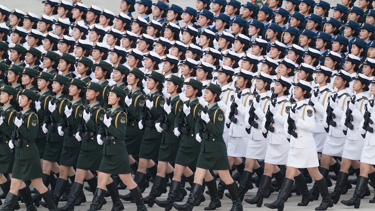 Participants busy preparing for scheduled military parade in Beijing