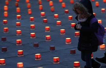 Solidarity campaign "One Million Stars" marked in Bern, Switzerland