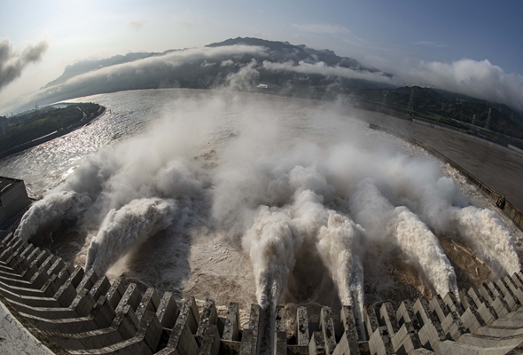 今年入汛以来三峡枢纽已成功应对6场次洪水