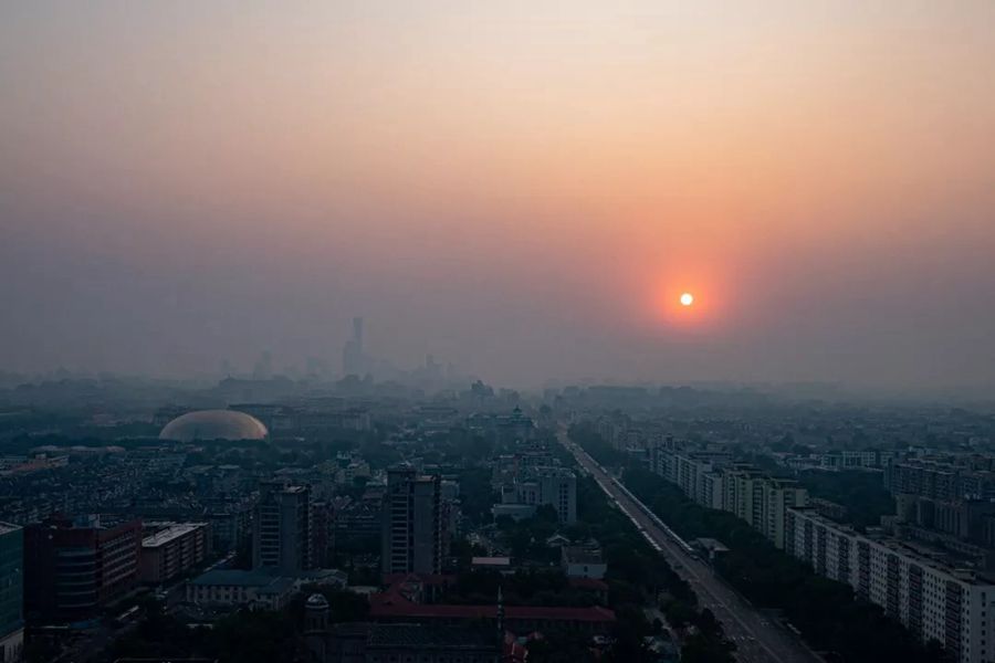 这就是今天早上的北京！